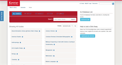 Desktop Screenshot of library.keene.edu
