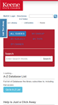 Mobile Screenshot of library.keene.edu