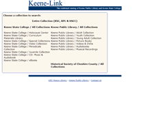 Tablet Screenshot of ksclib.keene.edu