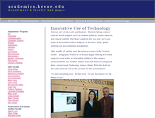 Tablet Screenshot of academics.keene.edu